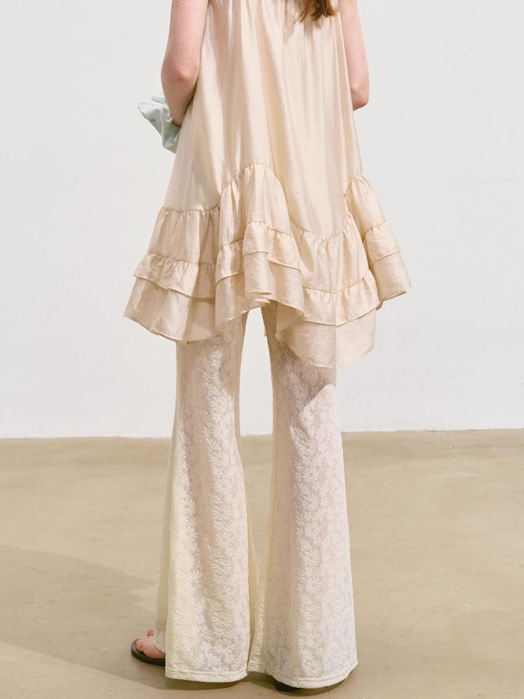 Strappy Ruffled Sexy Top & Pants Set - CHINASQUAD