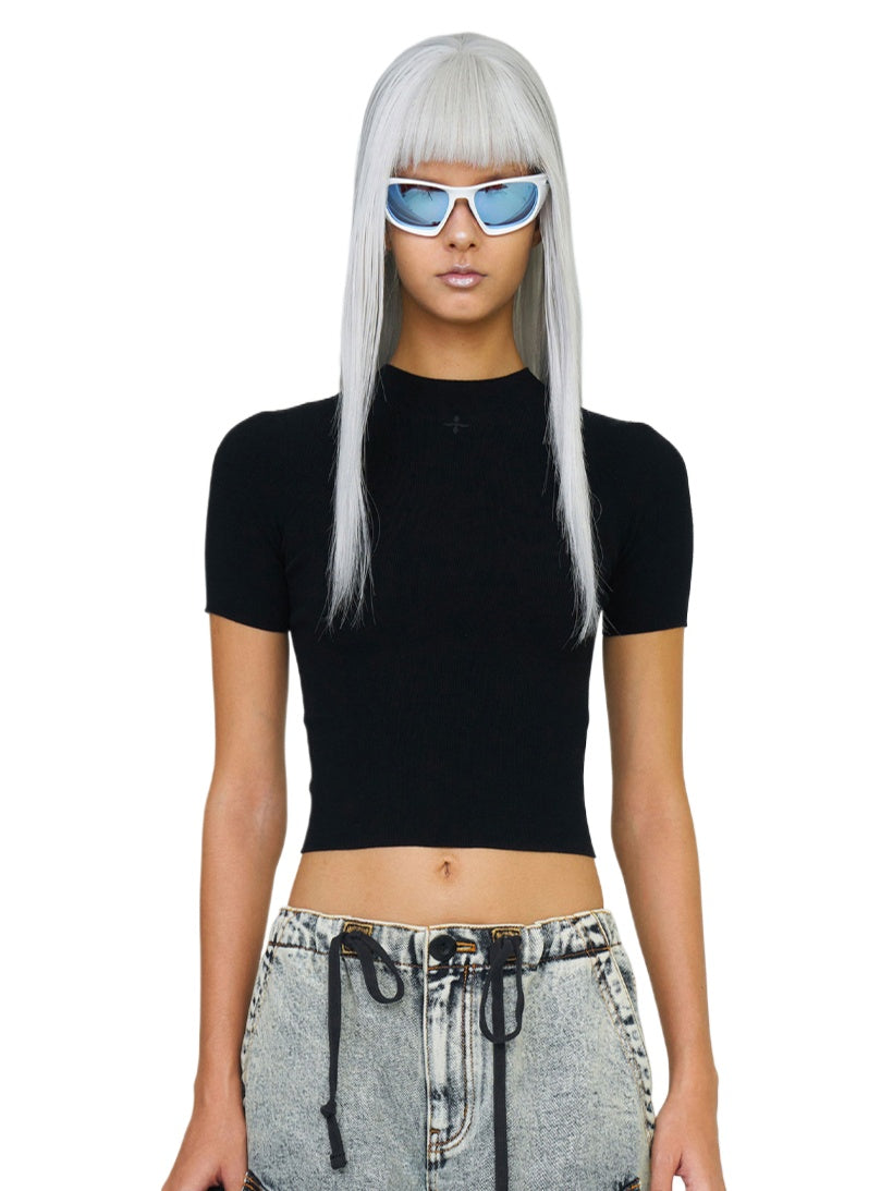 Hug High Neck Seamless T-Shirts - CHINASQUAD