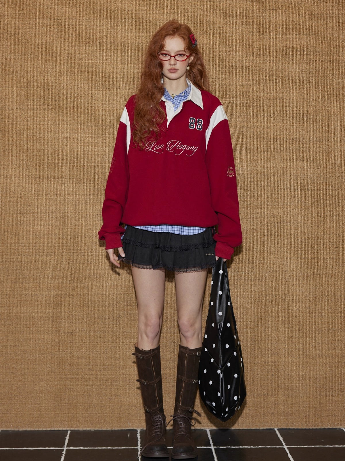 Suede Pleated Lace Puff A-Line Mini Skirt - CHINASQUAD