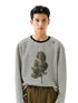 Printed Loose Striped Terry Long-Sleeve T-Shirt - CHINASQUAD