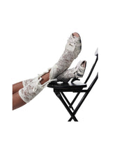 Lace Contrast Kitten Heel Sandals - CHINASQUAD
