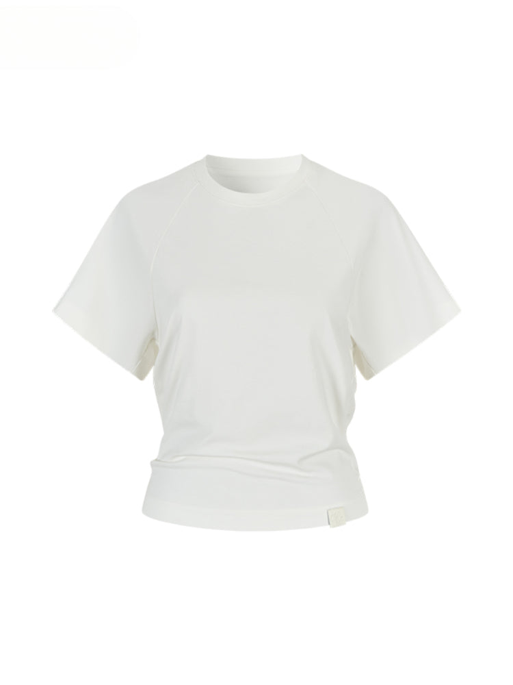 Large-sleeve Waist-fitted Crew Neck T-shirt - CHINASQUAD