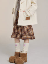Plaid Irregular Layered Skirt - CHINASQUAD
