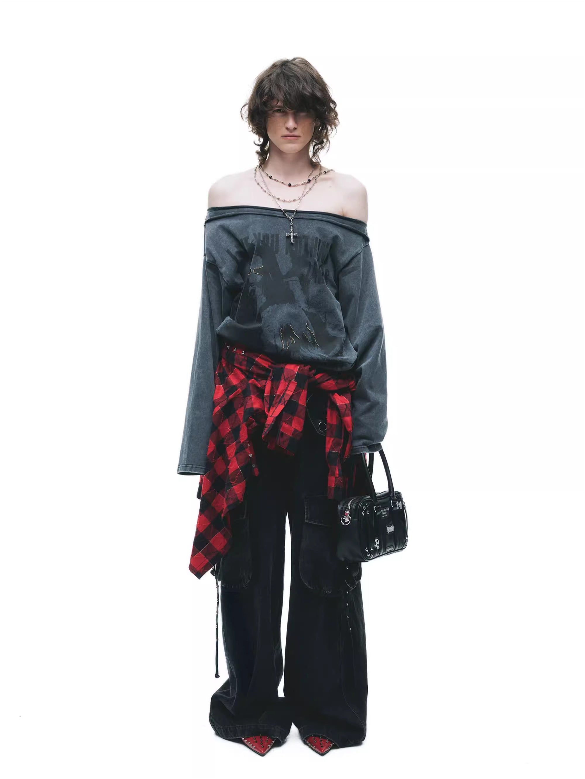 Salt-Washed Grunge Graphic T-Shirt