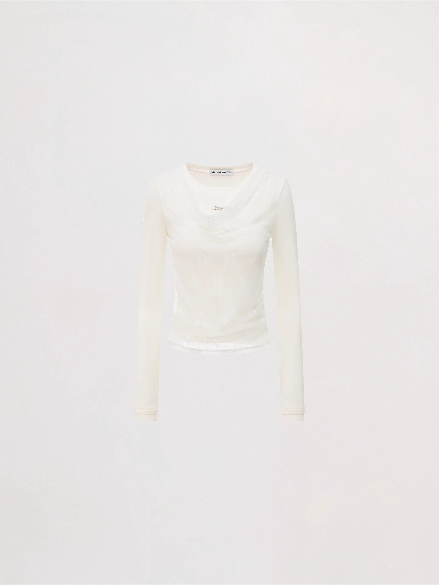 Lace Panel Layered Blouse
