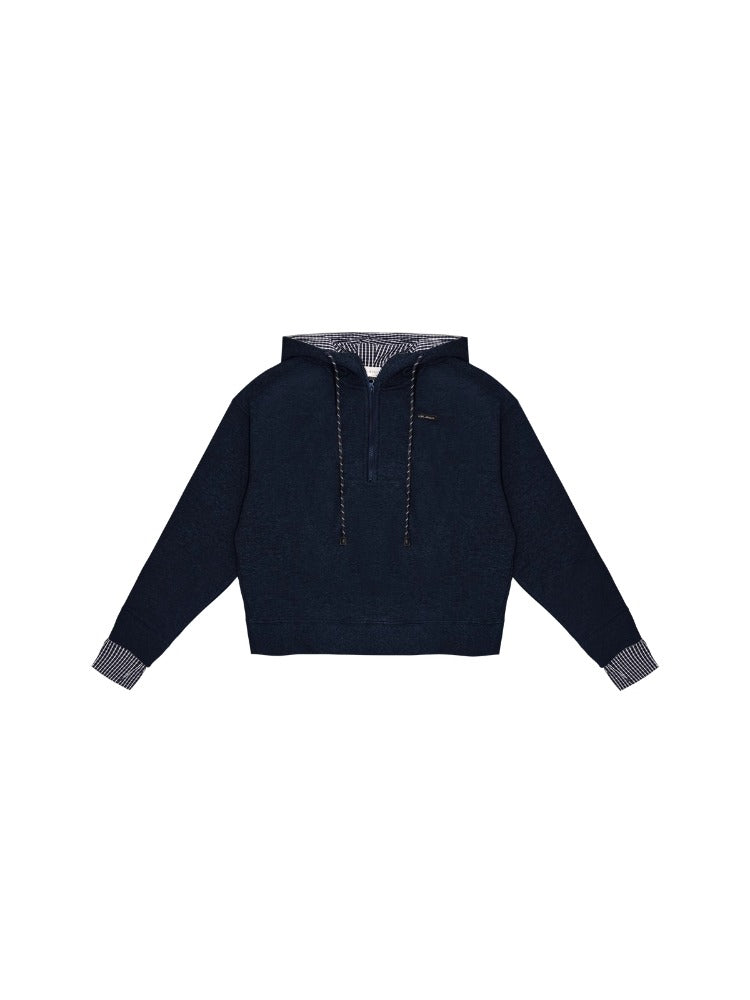 American College Style Plaid Hoodie - CHINASQUAD