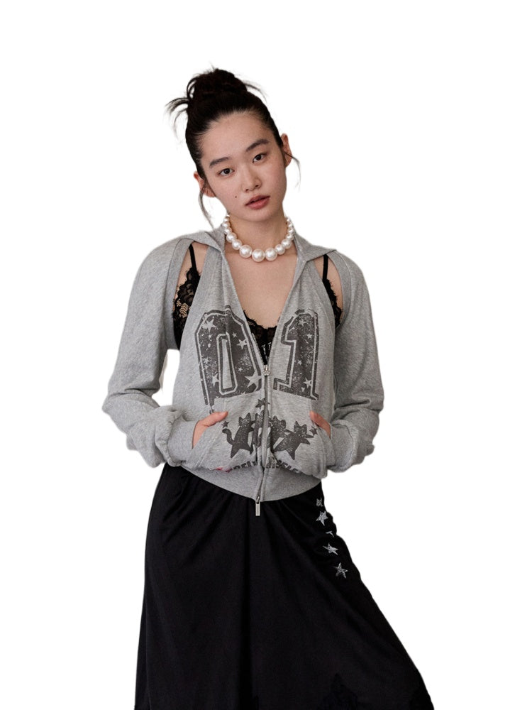 Hooded Backless Vest & Hoodie Set - CHINASQUAD