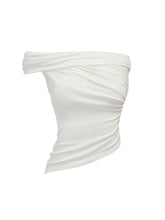 Irregular Multi-Wear Ruched Acetate T-Shirt - CHINASQUAD