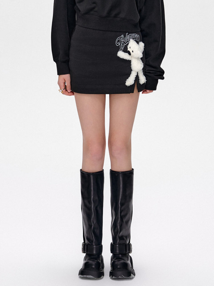 Side Slit A-Line Skirt - CHINASQUAD