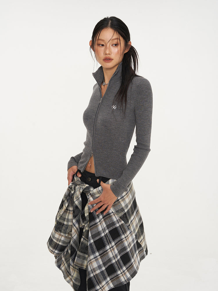 Classic Logo Knit Cardigan - CHINASQUAD