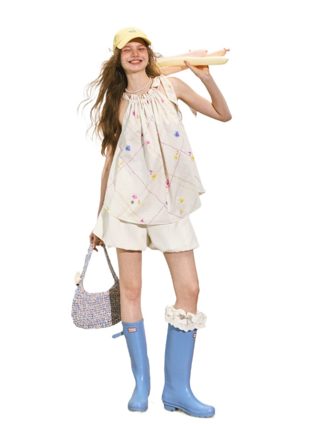 Halter Neck Sling Outer - wear Dress - CHINASQUAD