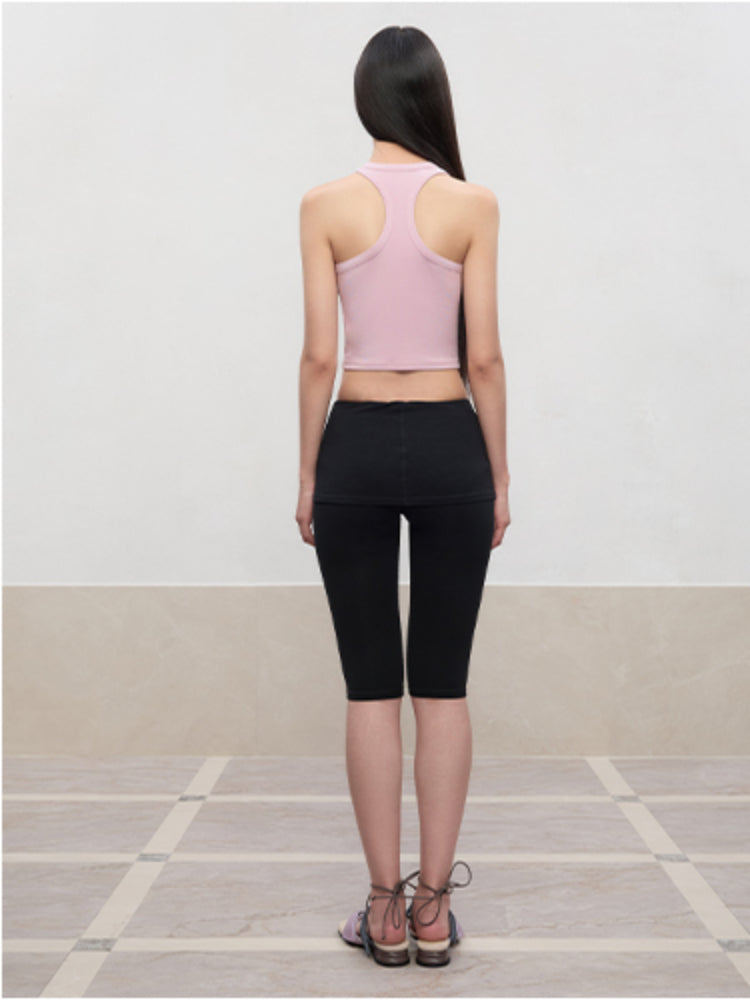 High Elastic Sleeveless I-Back Vest