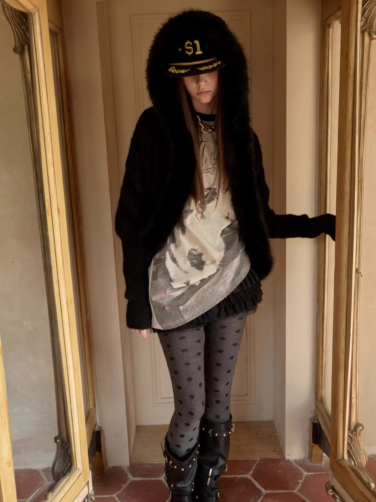 Crystal Graphic Long-Sleeve T-Shirt