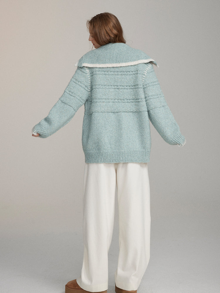 VIAPITTI Wool Blend Cardigan - CHINASQUAD