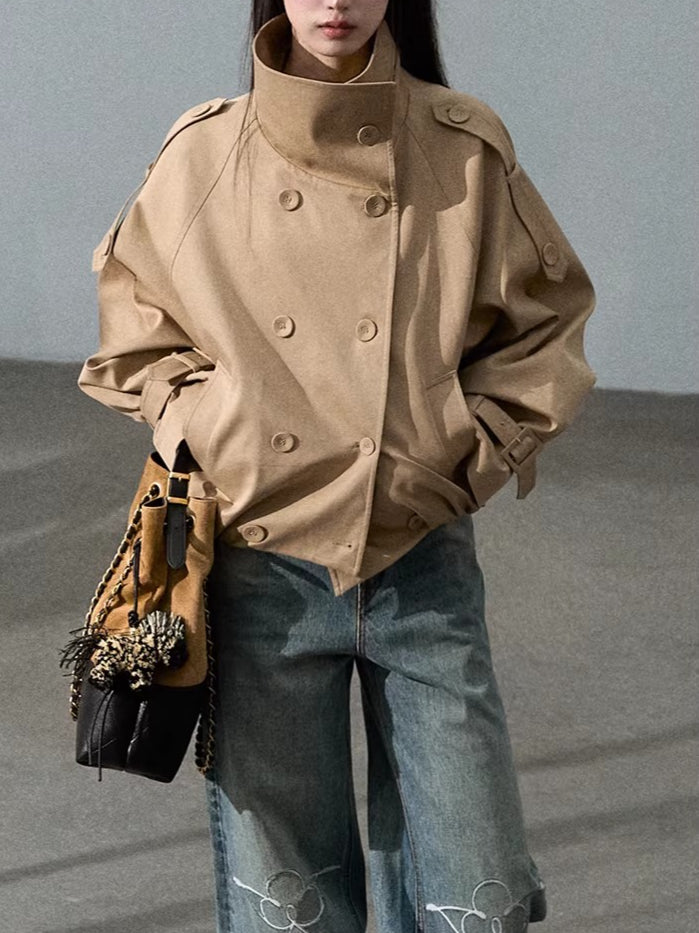 Vintage-Washed Cotton Wide-Leg Jeans