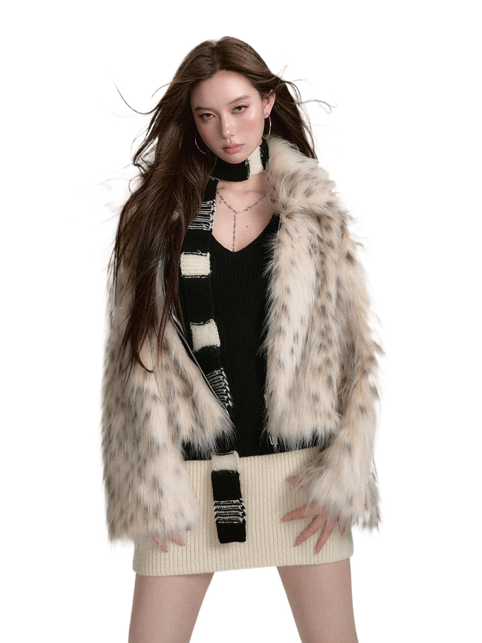 (Final Sale) Faux Fur Coat - CHINASQUAD