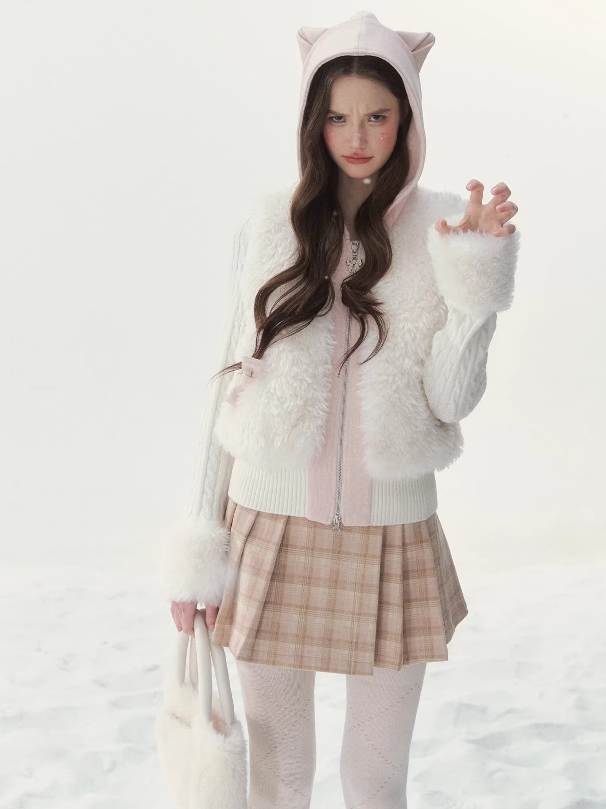 Vintage Patchwork Warm Knit Jacket