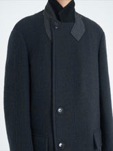 Dark Green & Gray Multi-Collar Woolen Coat - CHINASQUAD