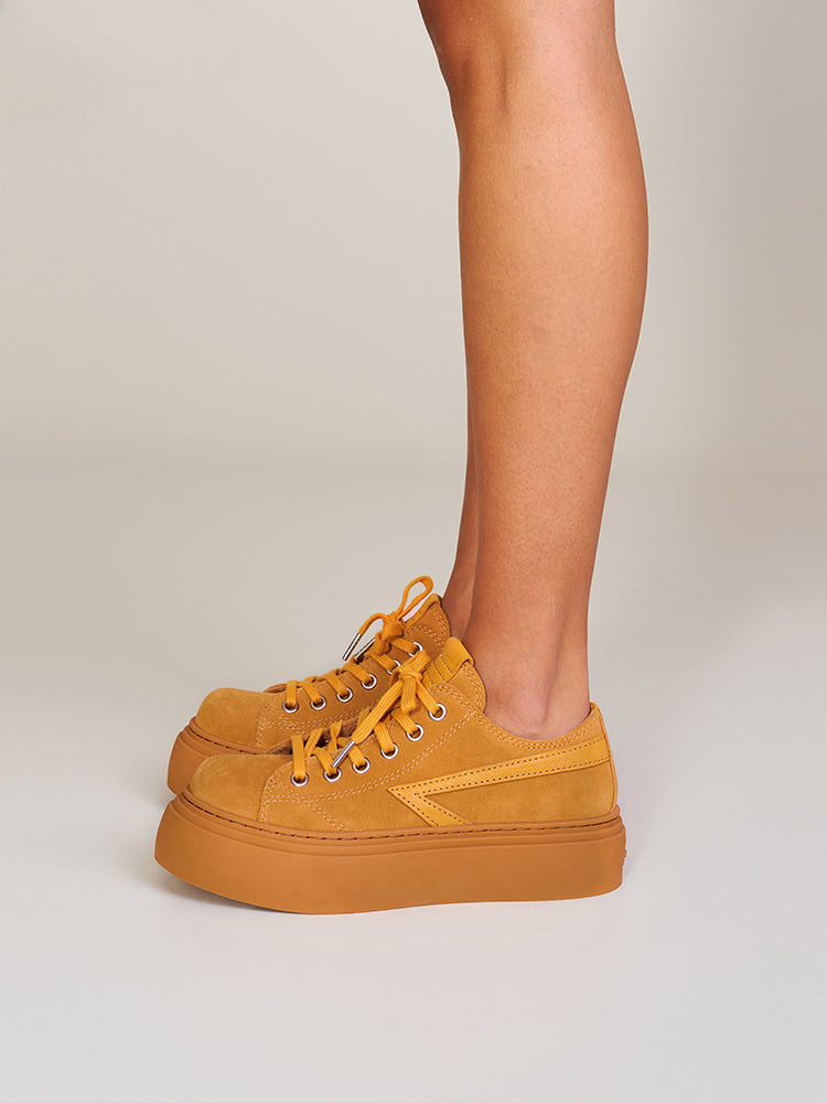 Future Mirage Leather Rider High Boots Ginger - CHINASQUAD