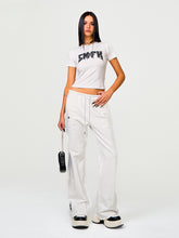 Black & White Compass Flared Sweatpants - CHINASQUAD