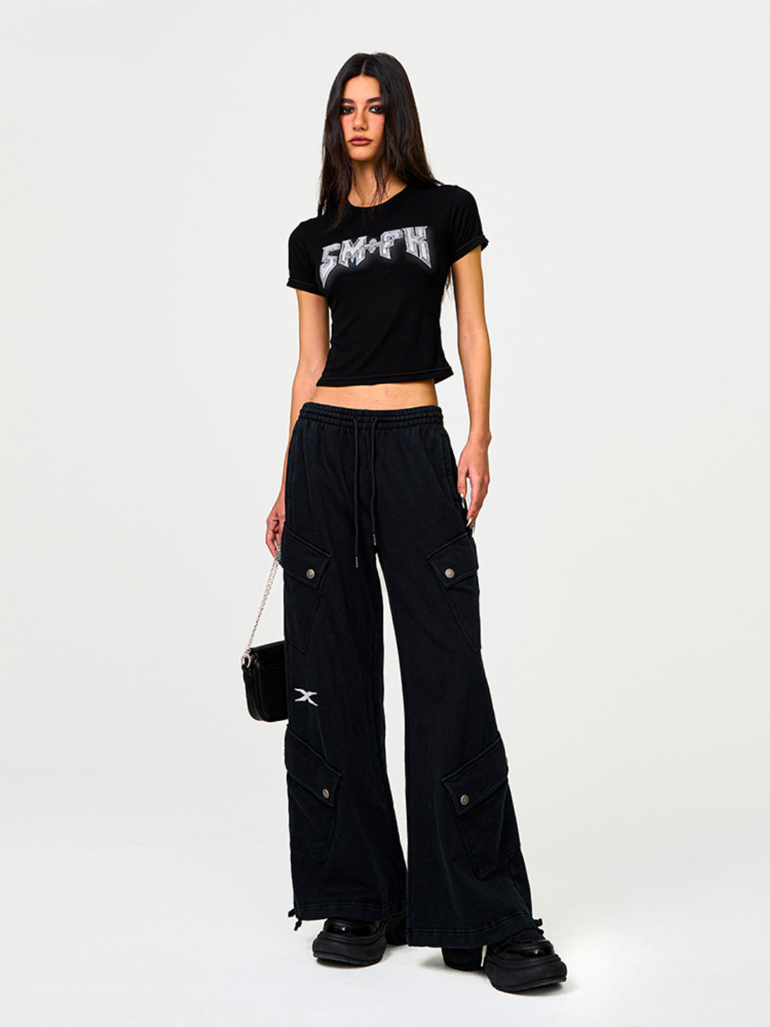 Rock Slim-Fit Elastic Print T-shirt - CHINASQUAD