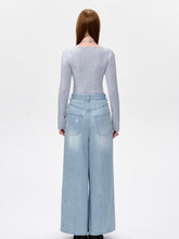 Low-Rise Wide-Leg Jeans - CHINASQUAD