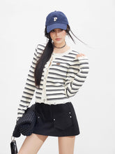 Striped Knit Cardigan - CHINASQUAD
