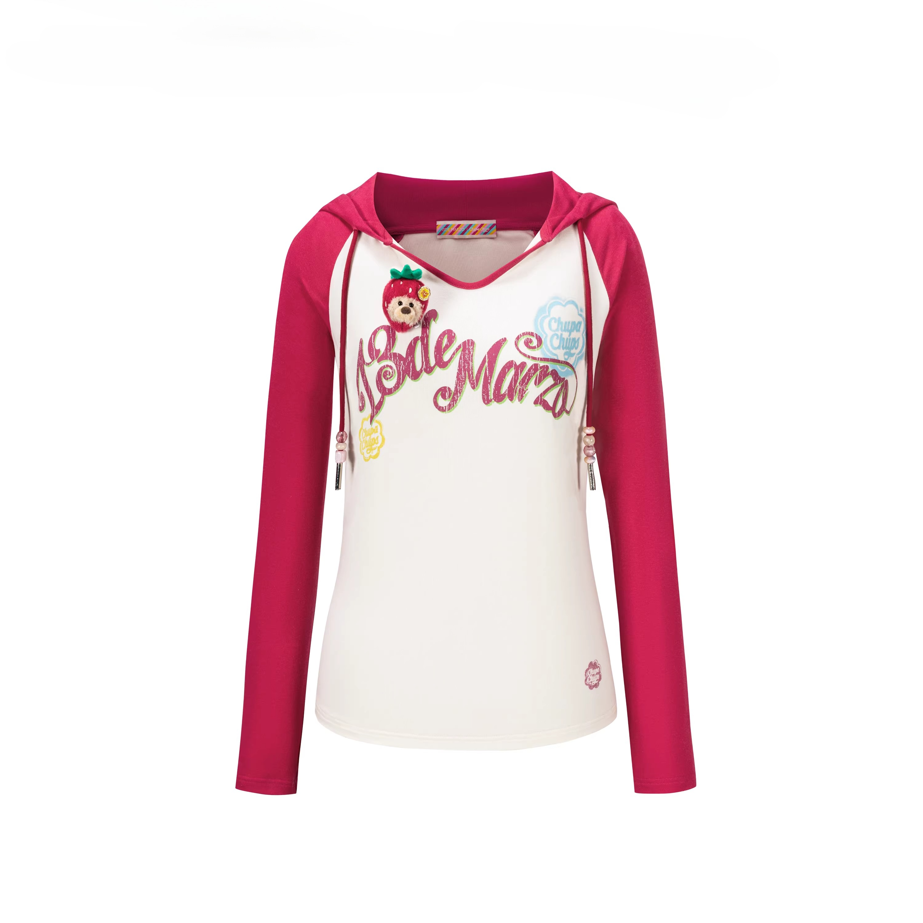 Raglan Sleeve Hooded Long Sleeve Tee