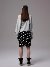Asymmetric Letter Print Sweatshirt - CHINASQUAD