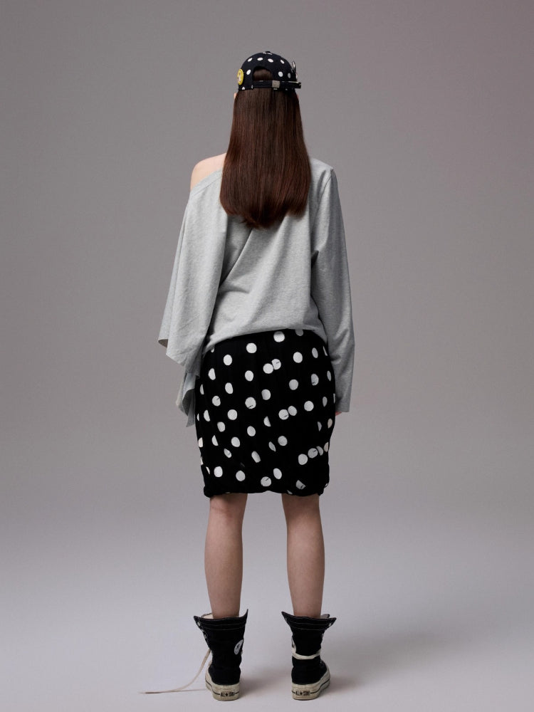 Asymmetric Letter Print Sweatshirt