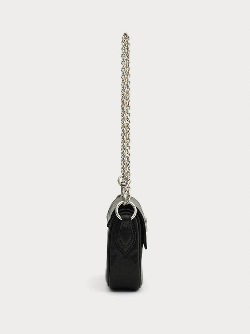 Leather Chain Strap Bag - CHINASQUAD