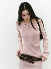Off-Shoulder Slant Shoulder Button Dress - CHINASQUAD