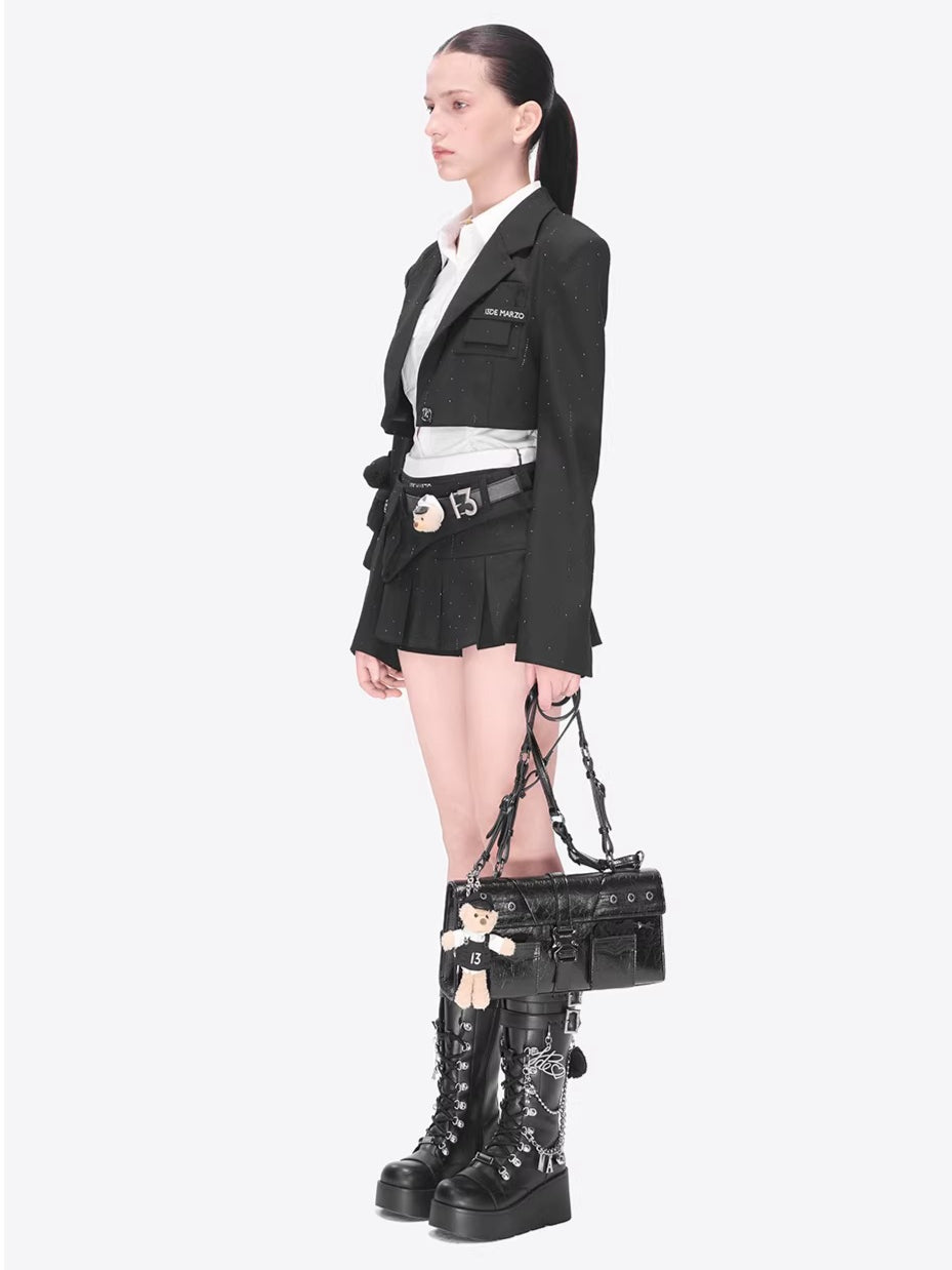 Retro Baguette Crossbody Bag