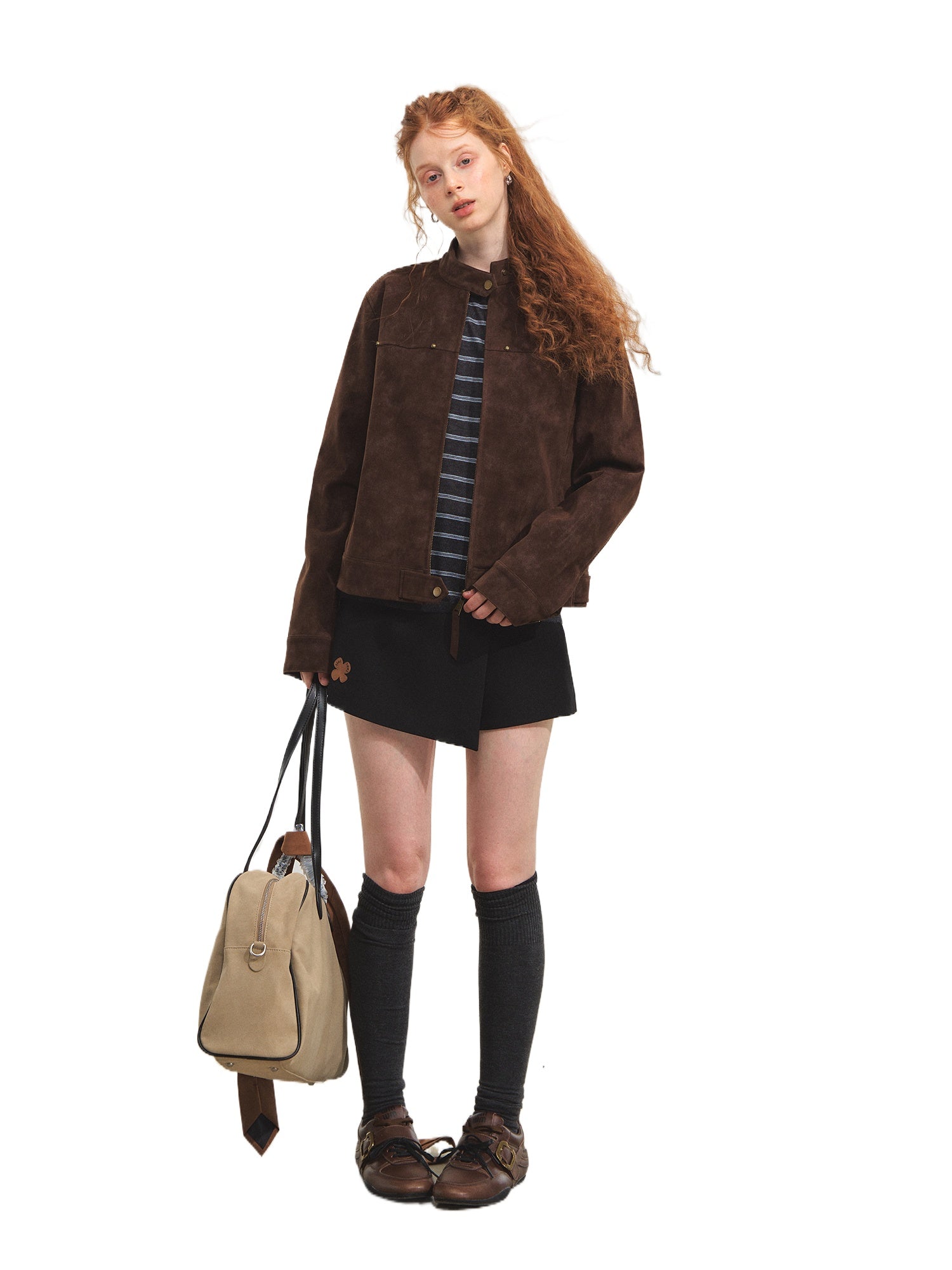 Vintage Distressed Moto Jacket - CHINASQUAD