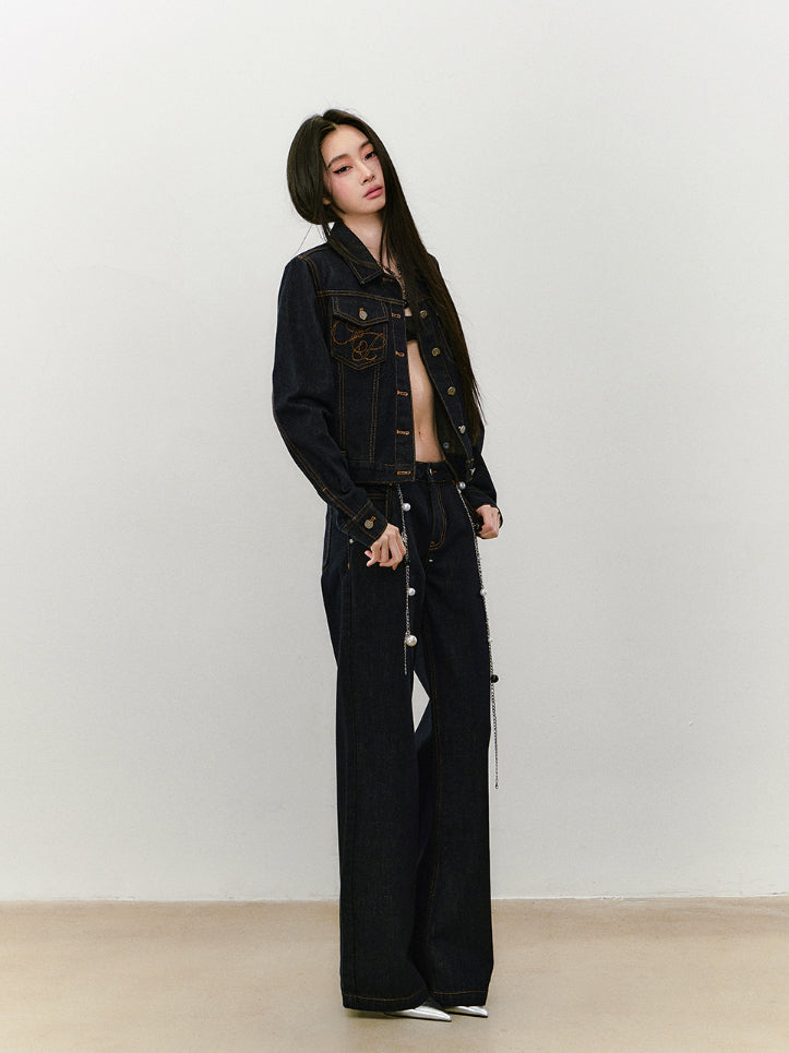 Denim Original Color Loose Fit Denim Jacket - CHINASQUAD
