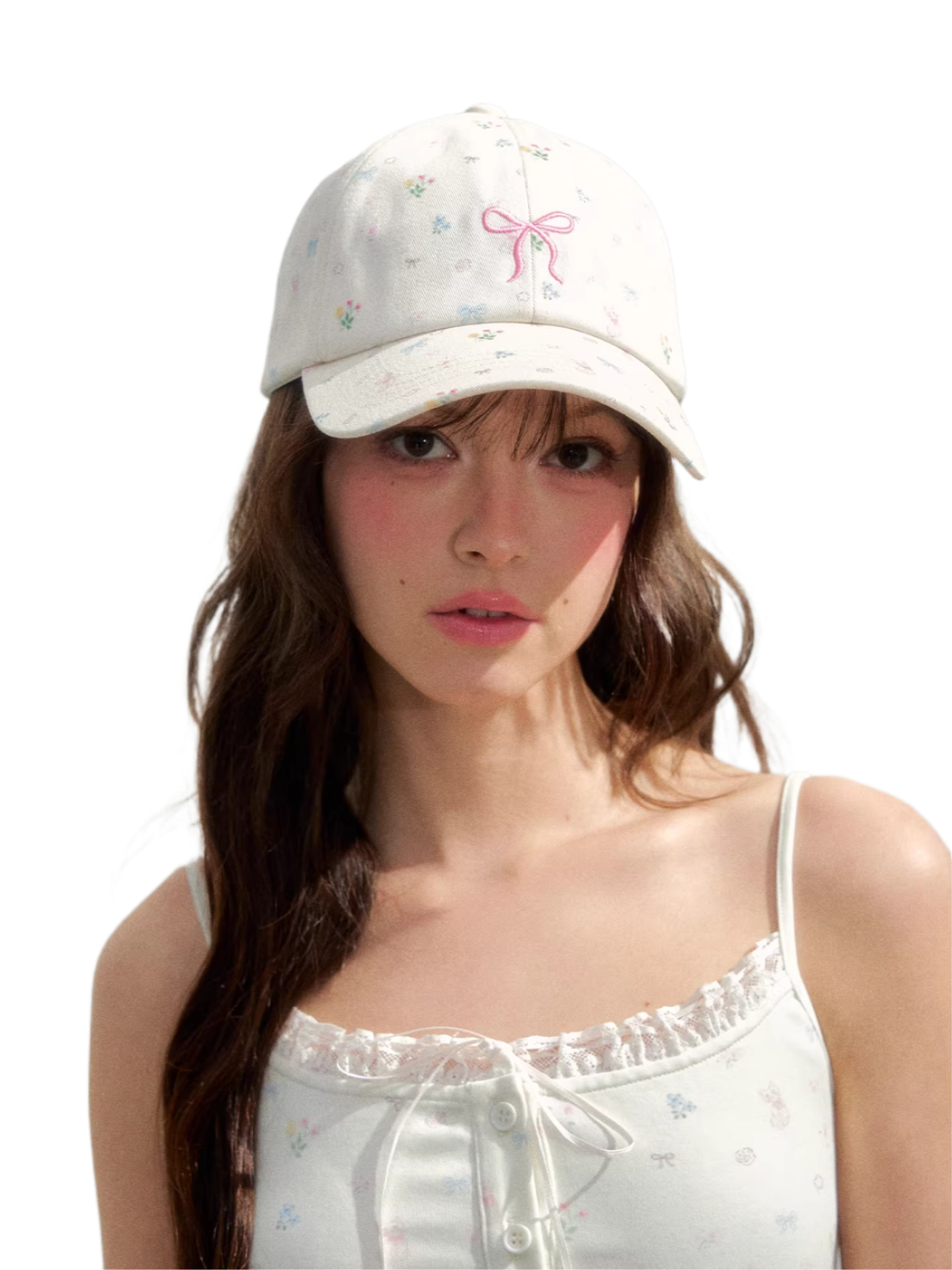 Vintage Floral Embroidered Girl Baseball Cap