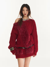 Off-Shoulder Sweater Knitted Pullover - CHINASQUAD