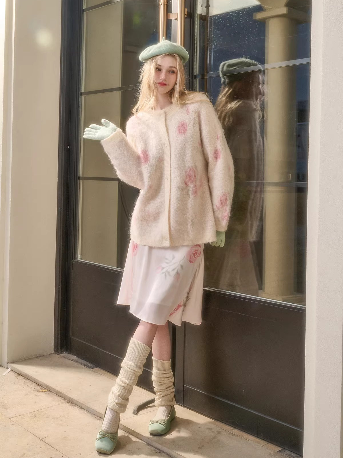 Merino Wool-Blend Knit Jacket