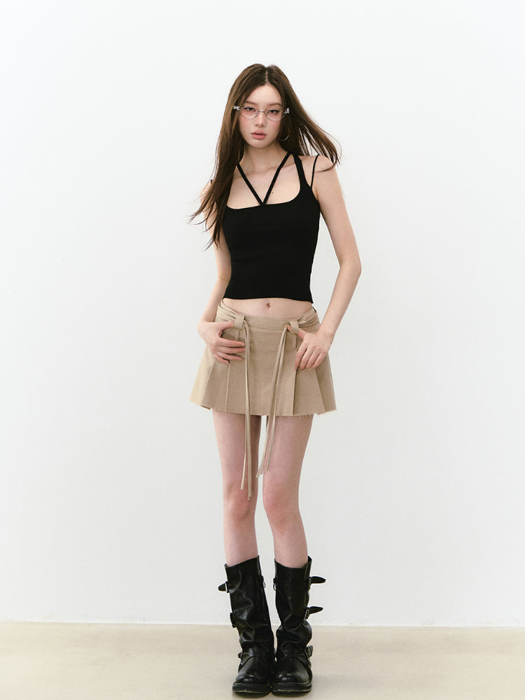 Multi-Strap Knit Sling Vest - CHINASQUAD