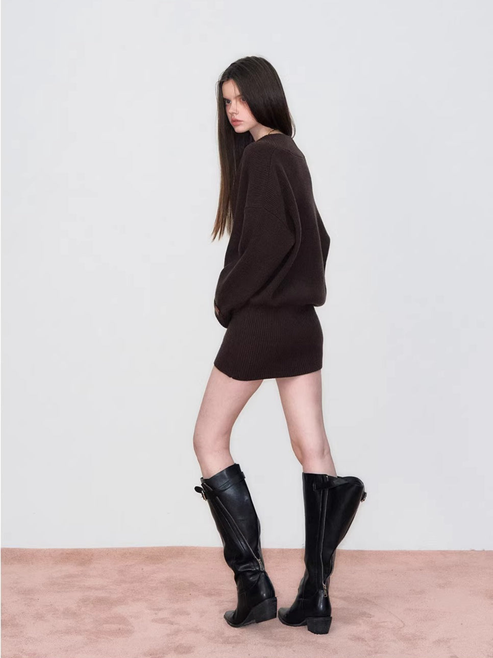 Heavyweight Knit Sweater Dress