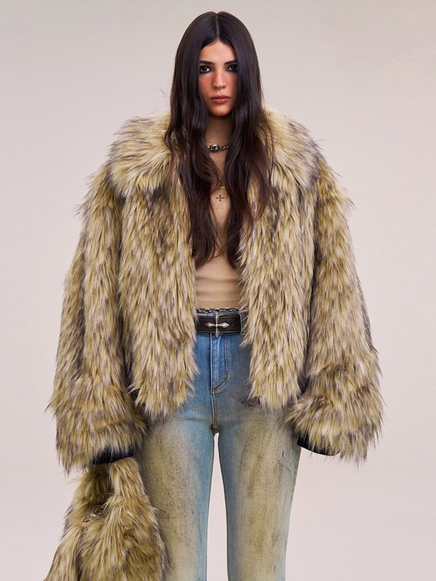 Arctic Cross Faux Fur Jacket