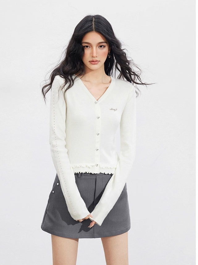 Lace Hollow Knit Cardigan