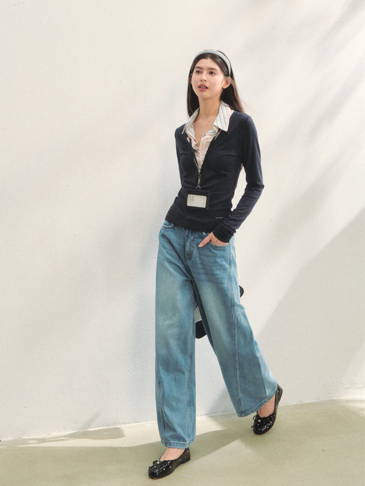 Fake Three-piece Contrast Color Polos - CHINASQUAD