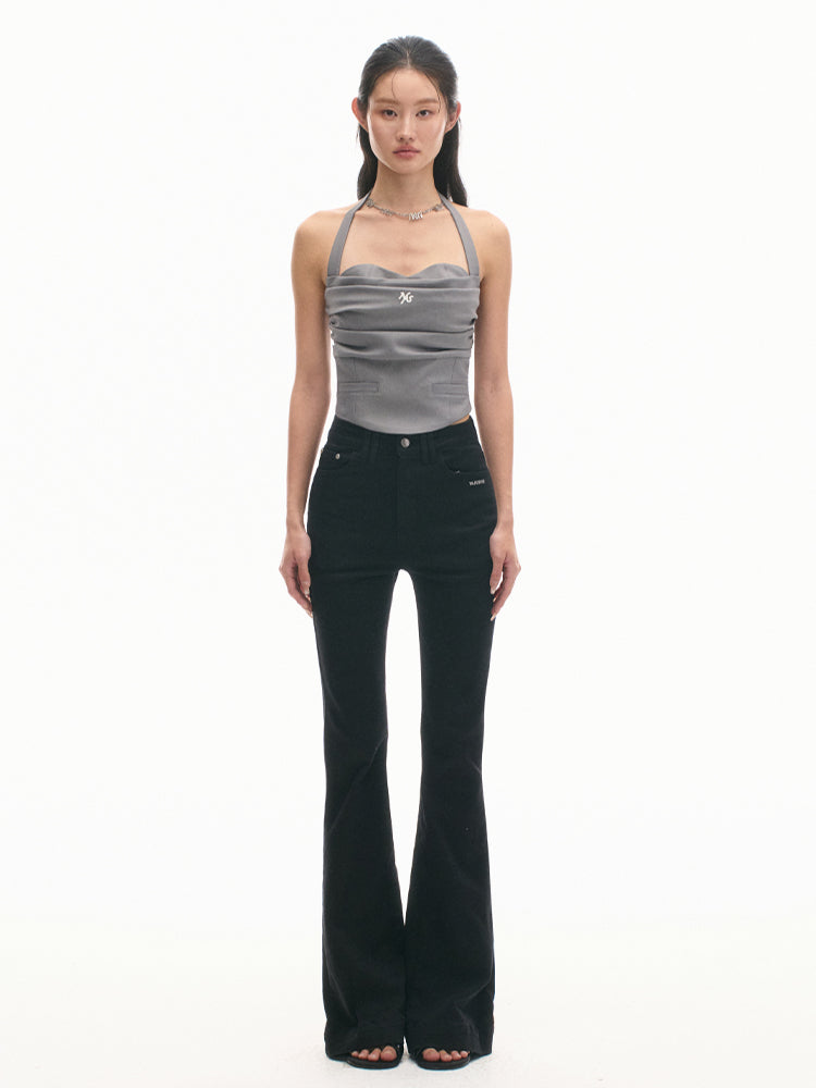 Vintage High-Waisted Skinny Stretch Flared Jeans - CHINASQUAD