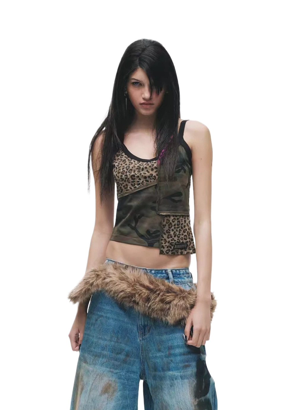 Asymmetric Remake Punk Camisole