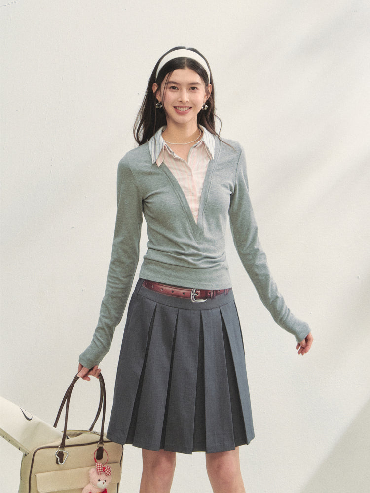 Fake Three-piece Contrast Color Polos - CHINASQUAD