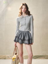 Flower Embroidered Lace Waist Skirt - CHINASQUAD