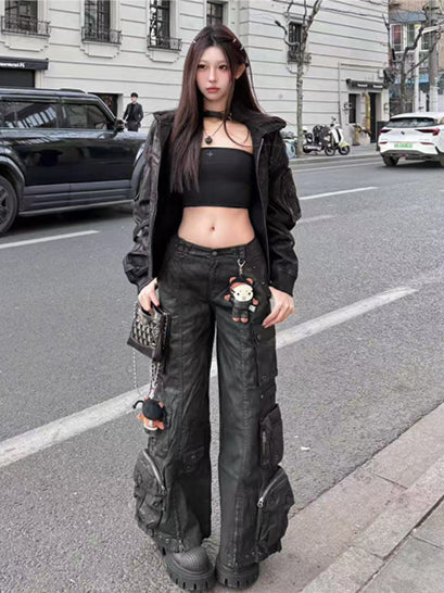 Lightning Waxed Denim Hoodie - CHINASQUAD