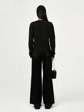 Black Cross Embroidery Sweatshirt - CHINASQUAD