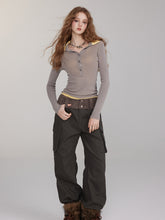 Patchwork Embroidered Pocket Cargo Pants - CHINASQUAD